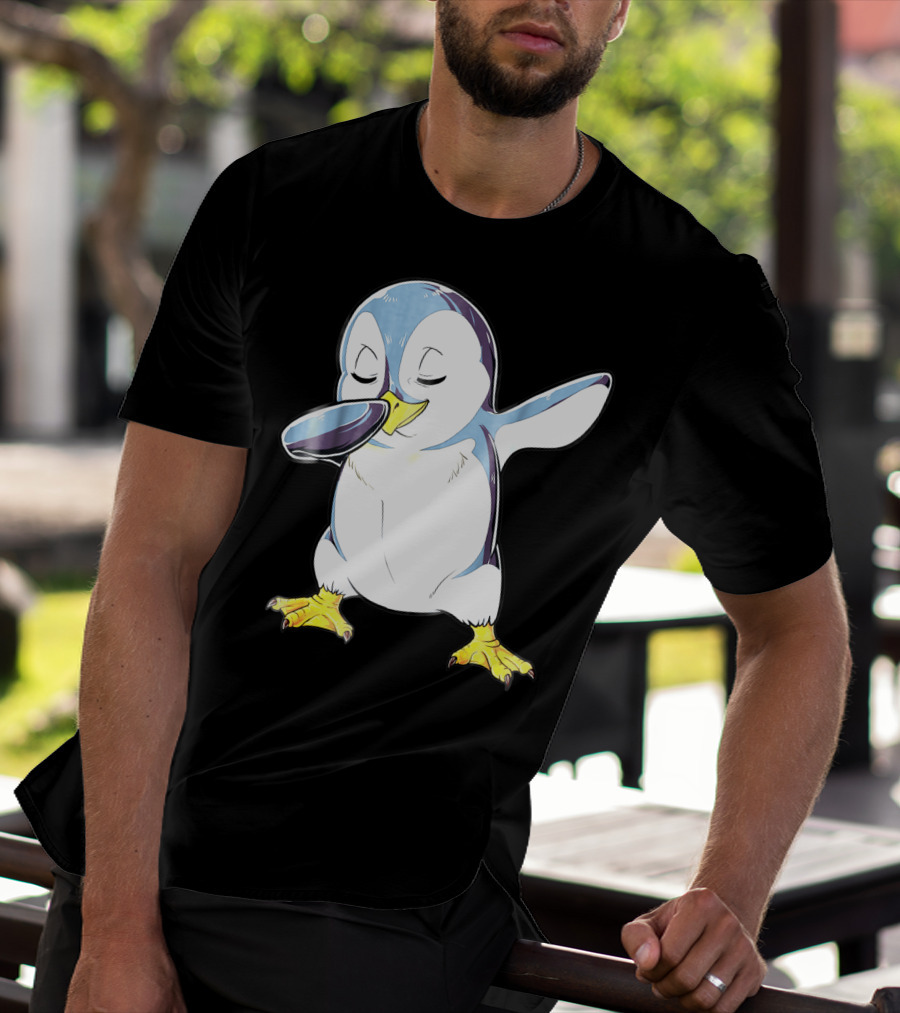 Dabbing Penguin Kids Boys Funny Dab Dance Bird Cute Fun T-Shirt