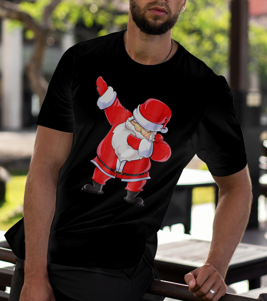 Santa Claus Dabbing Christmas Funny Dab T-Shirt