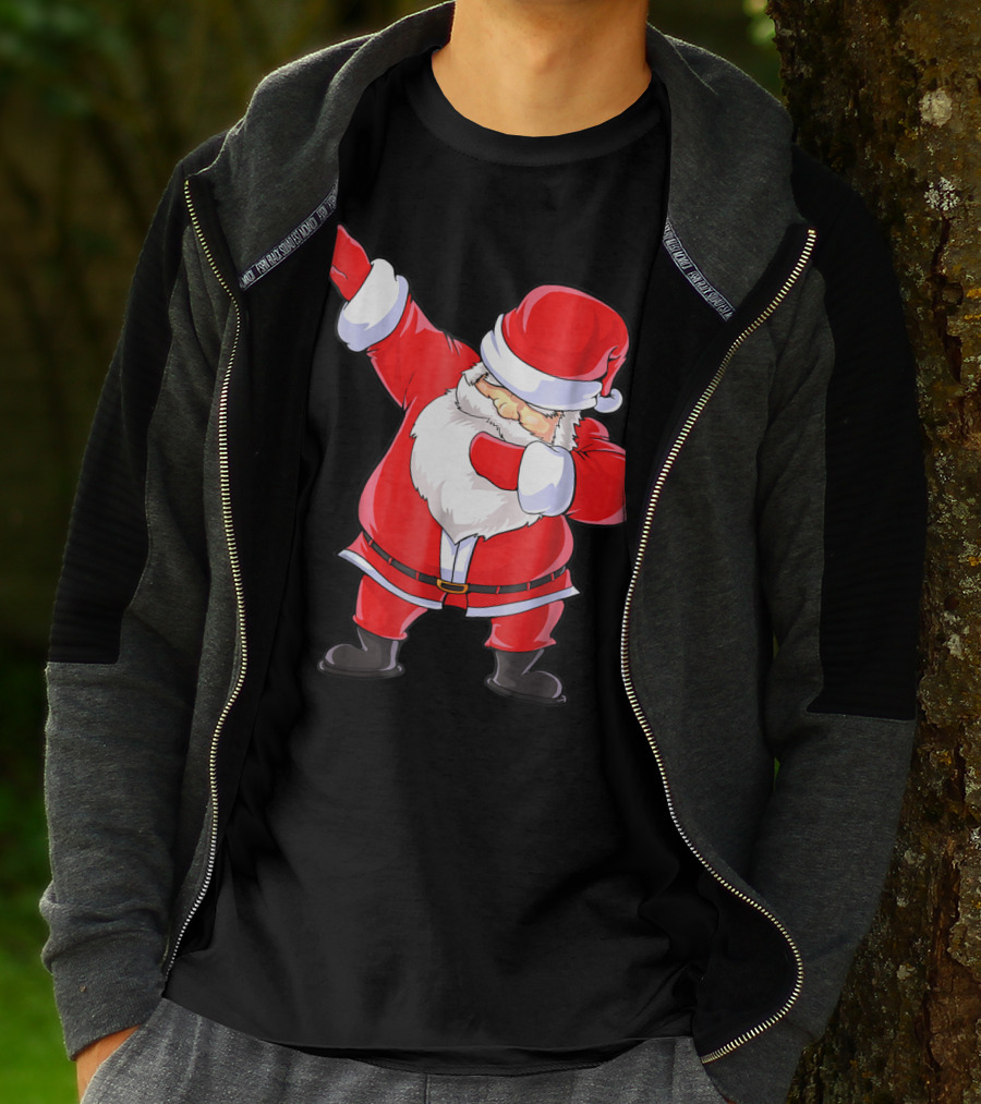 Santa Claus Dabbing Christmas Funny Dab T-Shirt