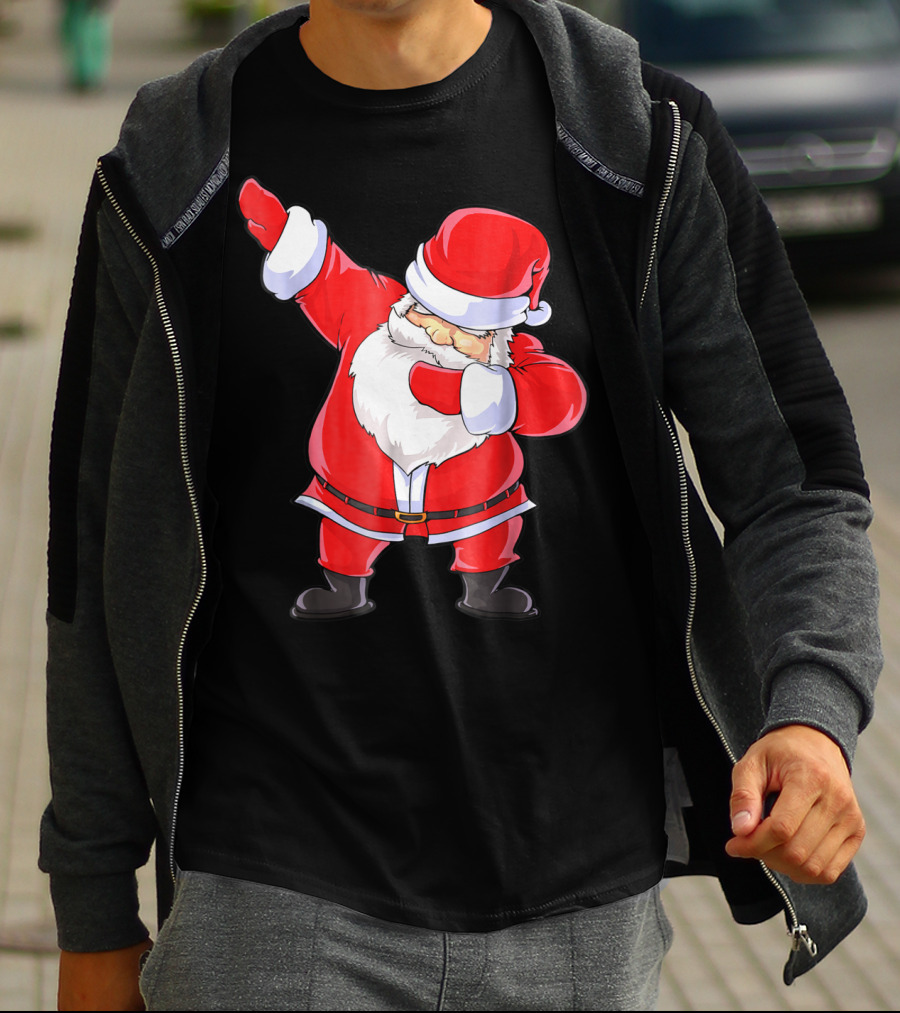 Santa Claus Dabbing Christmas Funny Dab T-Shirt