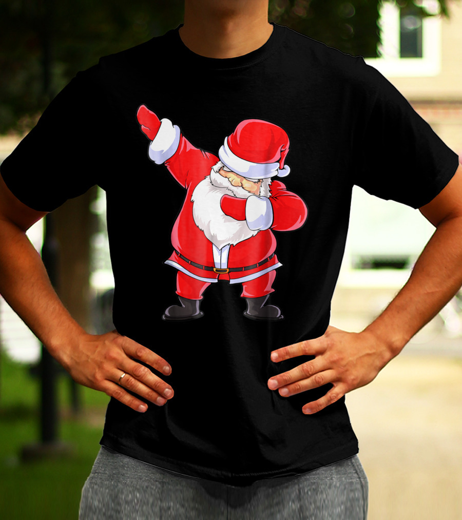 Santa Claus Dabbing Christmas Funny Dab T-Shirt