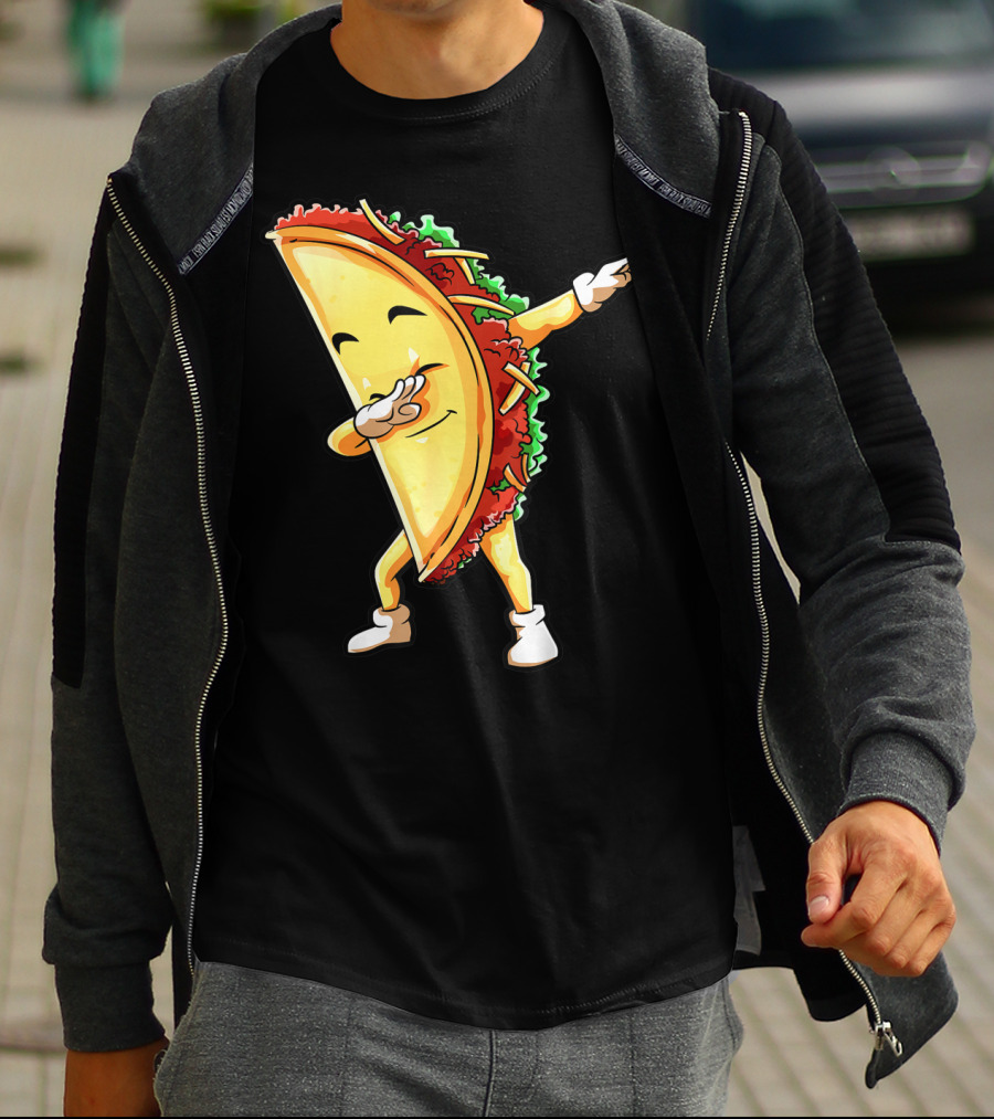 Dabbing Taco Funny Cinco De Mayo Mexican Food Lover Dab T-Shirt