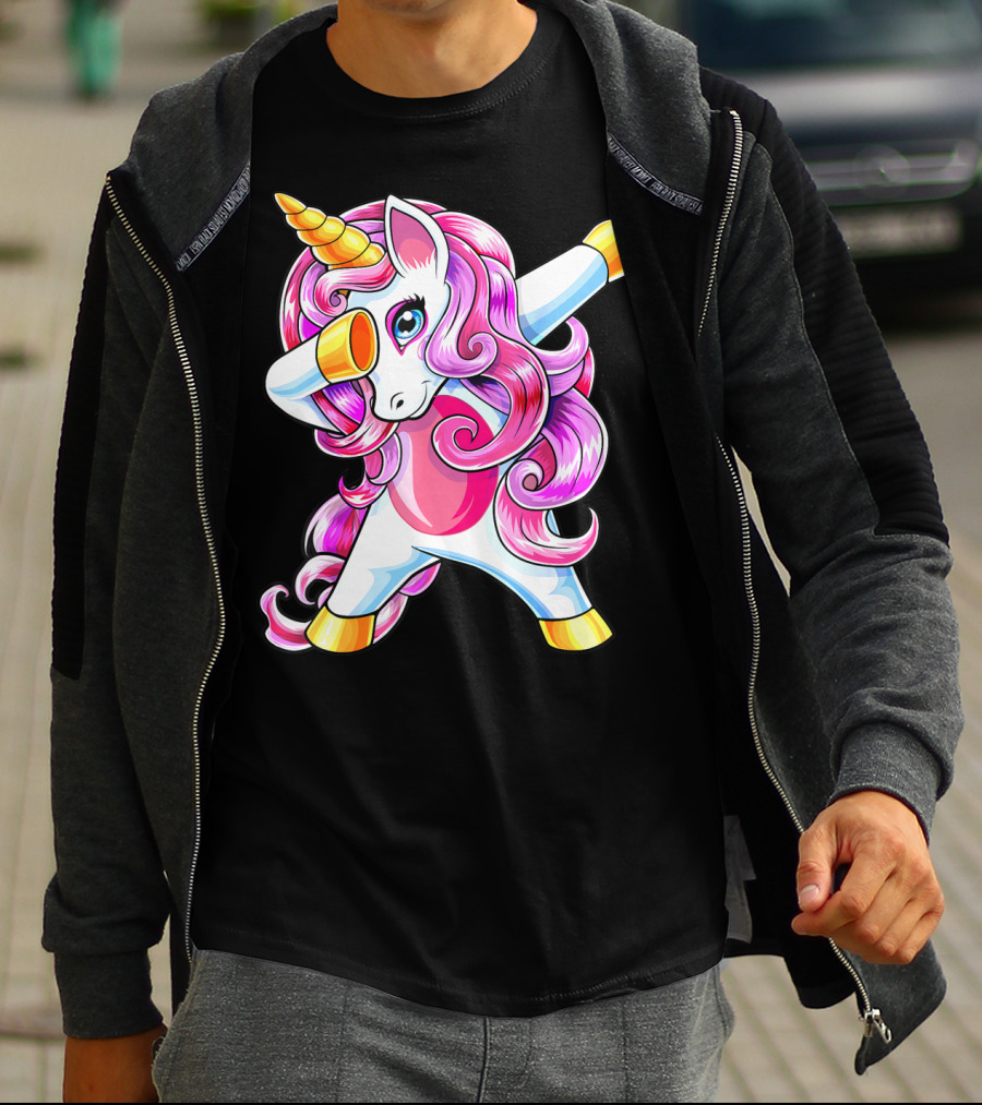 Dabbing Unicorn Birthday Girls Cute Unicorn T-Shirt
