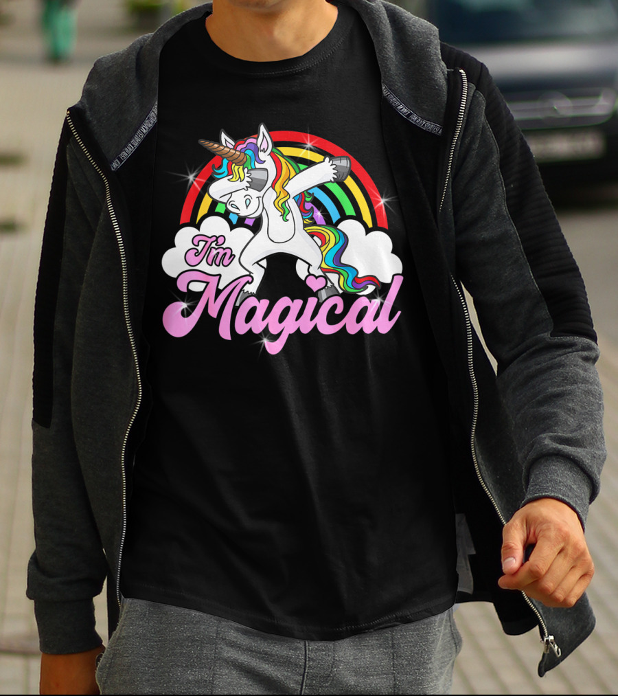 I'm Magical Dabbing Unicorn Rainbow T-Shirt