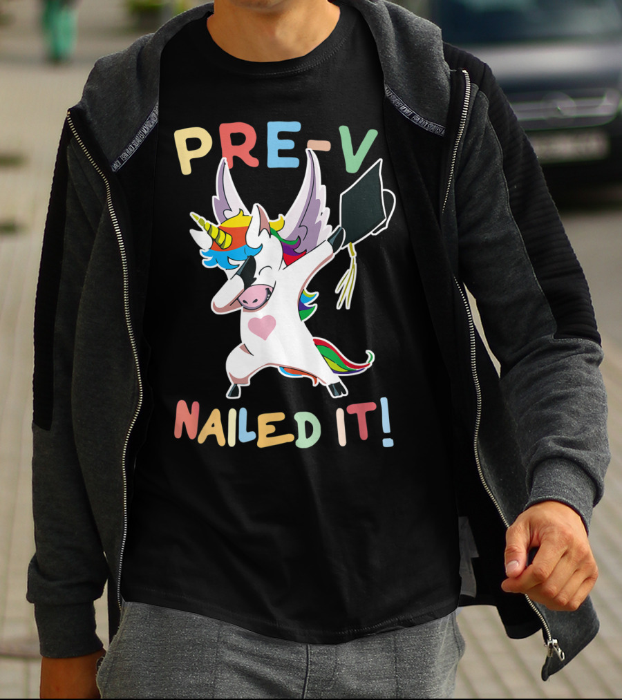 PRE-K Nailed It Dabbing Unicorn Graduate Graduation T-Shirt