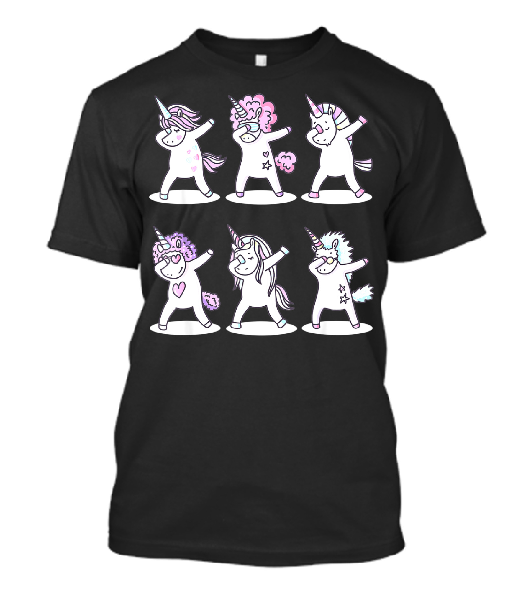 Dabbing Unicorns Funny Unicorn Birthday T-Shirt