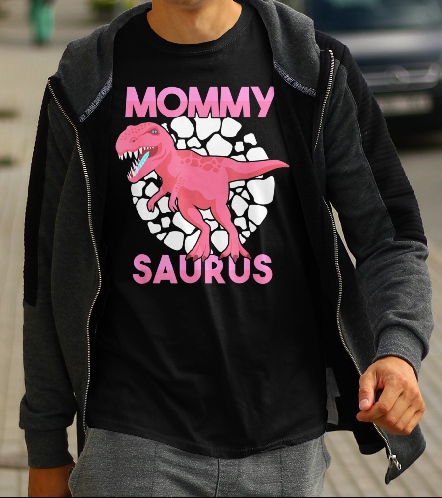 Mommy Saurus Dinosaur Lover Tyrannosaurus Rex Family T-Shirt