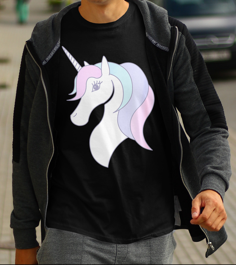 Fabulous Unicorn Pastel Colors For Women Girls T-Shirt
