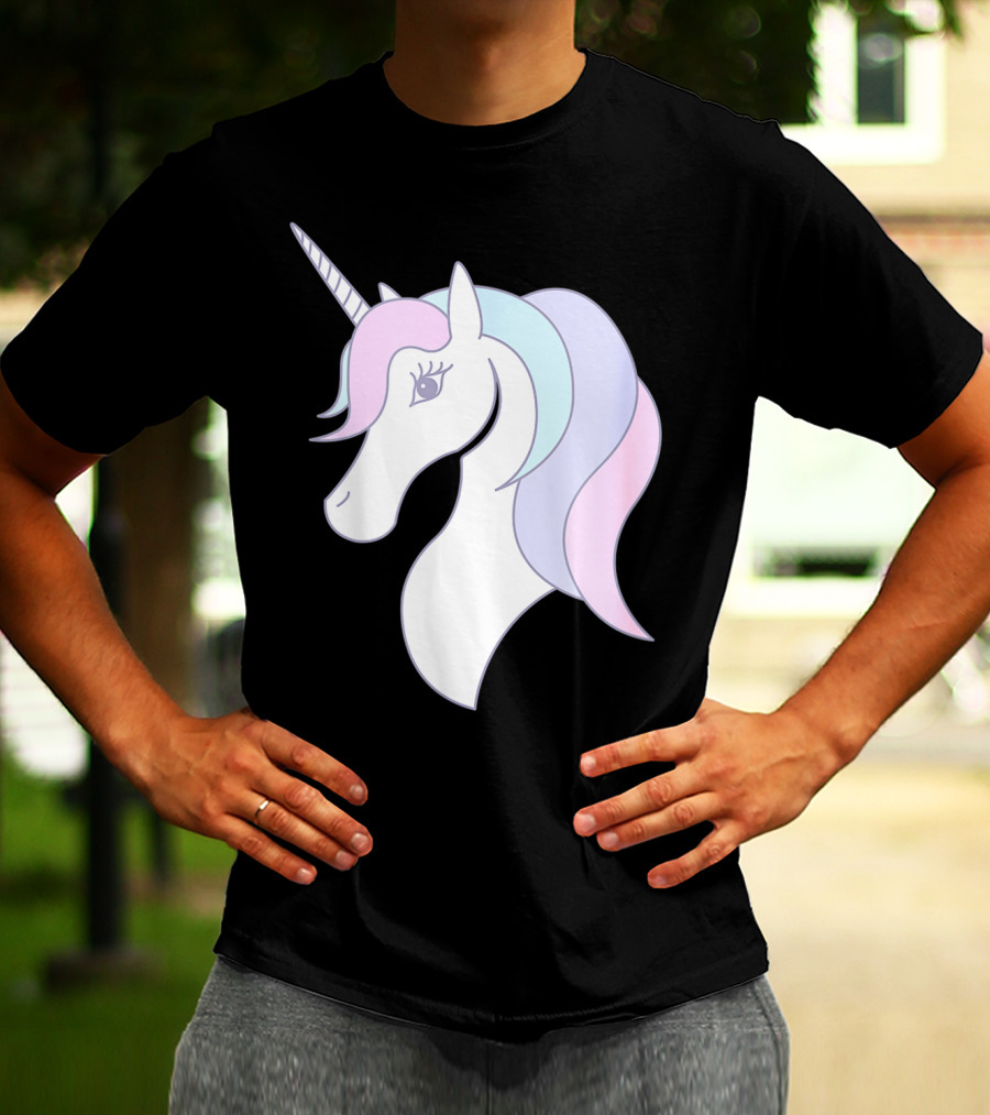 Fabulous Unicorn Pastel Colors For Women Girls T-Shirt