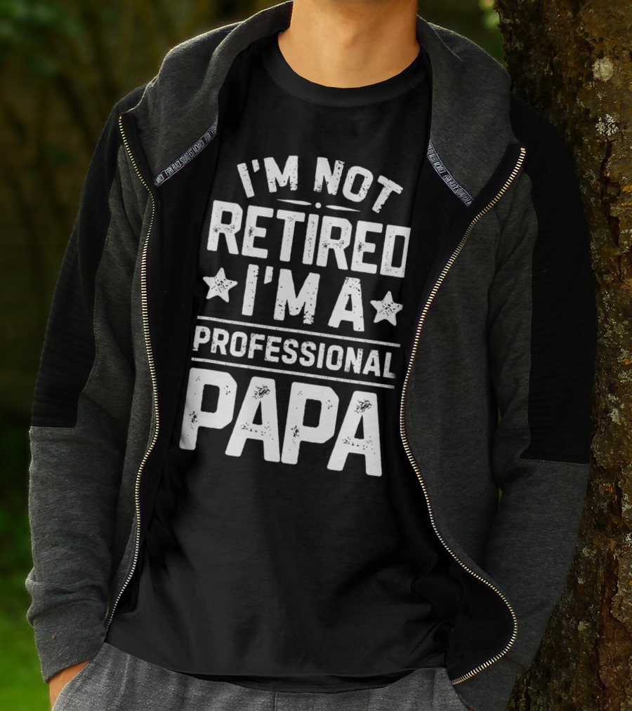 I'm Not Retired I'm A Professional Papa T-Shirt