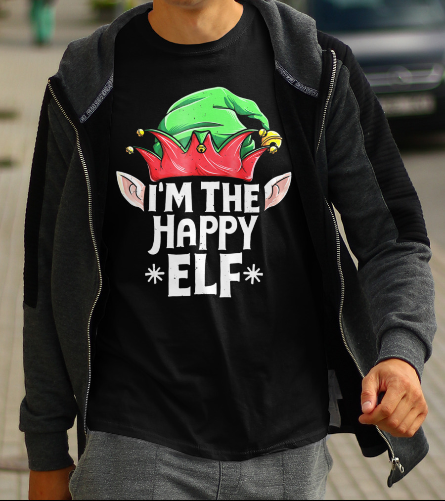 I'm The Happy Elf Christmas Themed Holiday T-Shirt