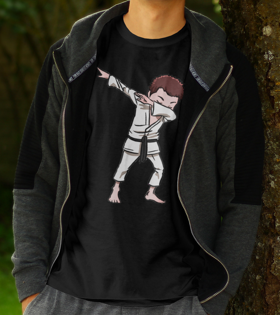 Karate Taekwondo Dabbing Boy Funny Dab Martial Arts Kid T-Shirt