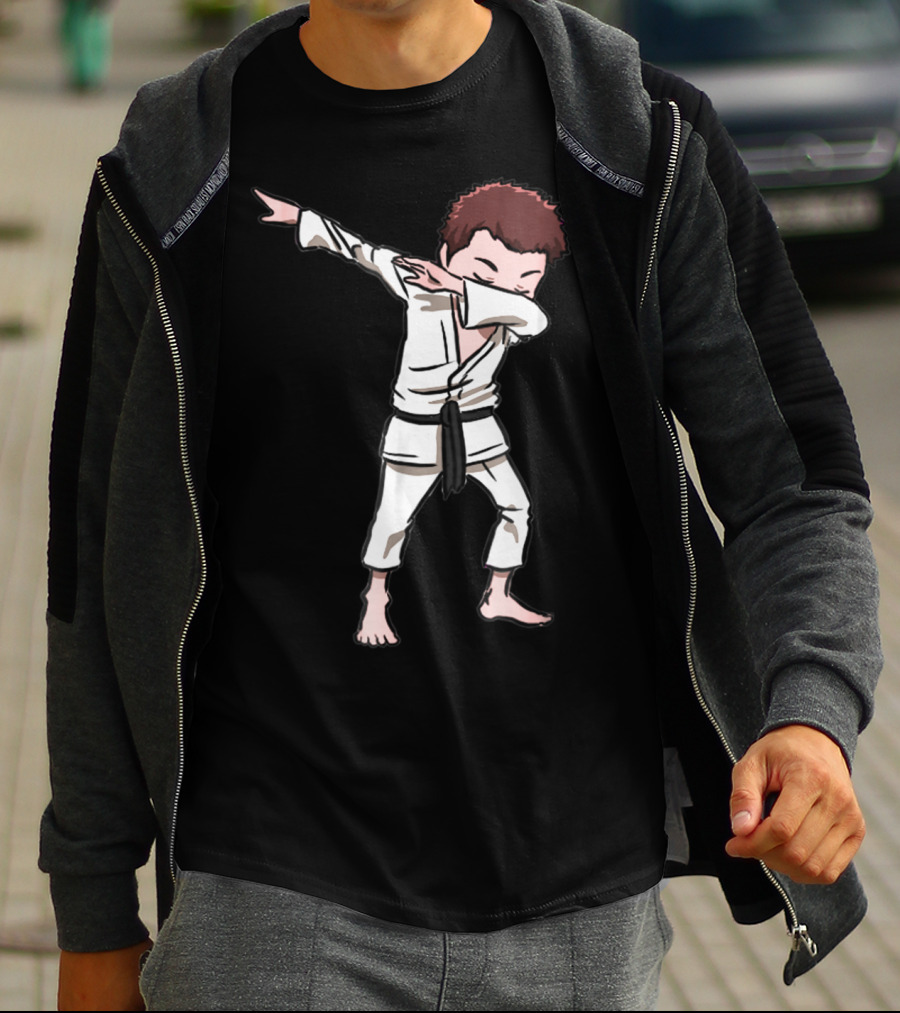 Karate Taekwondo Dabbing Boy Funny Dab Martial Arts Kid T-Shirt