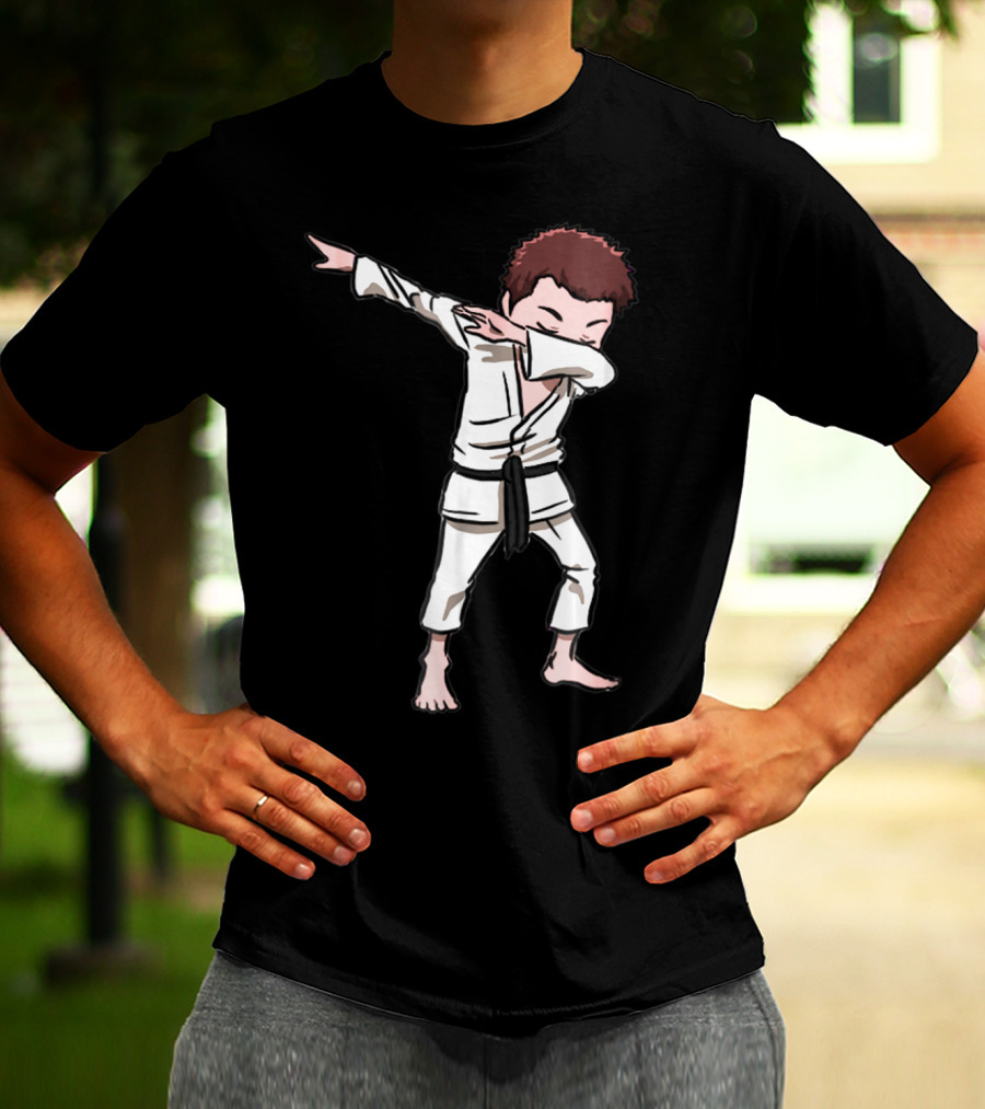 Karate Taekwondo Dabbing Boy Funny Dab Martial Arts Kid T-Shirt