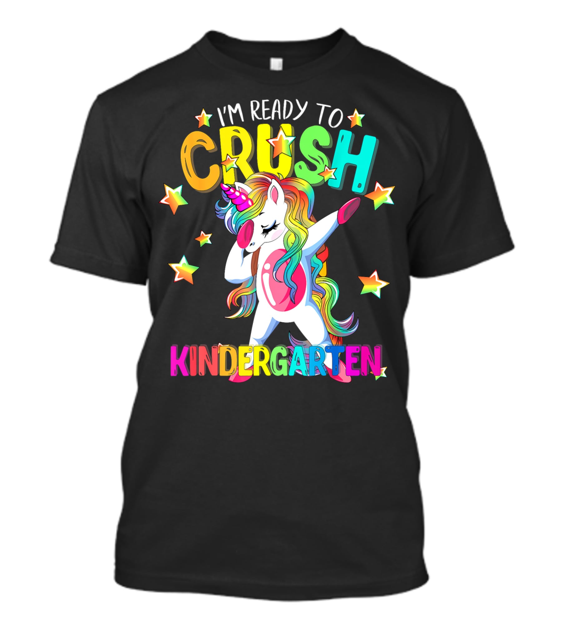 I'm Ready To Crush Kindergarten Dabbing Unicorn Back To School Girls T-Shirt