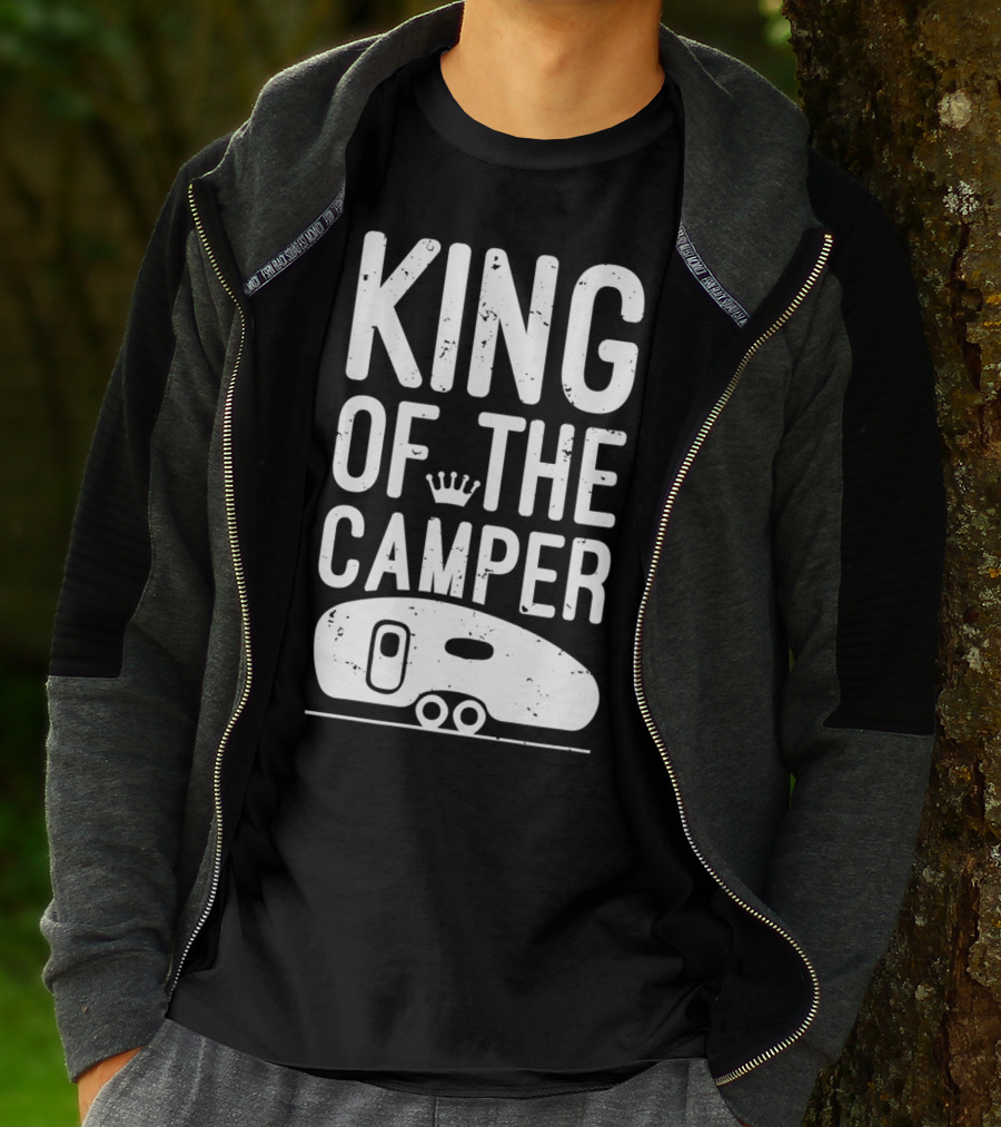 King Of The Camper With Crown And RV T-Shirt