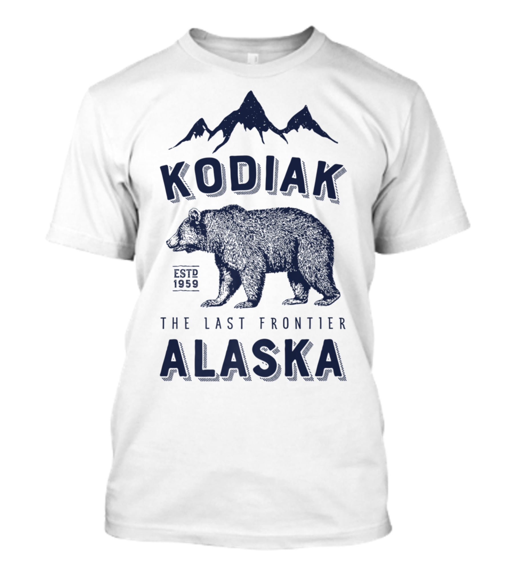 Kodiak Alaska The Last Frontier Bear Est. 1959 T-Shirt