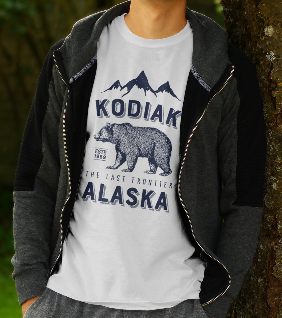 Kodiak Alaska The Last Frontier Bear Est. 1959 T-Shirt