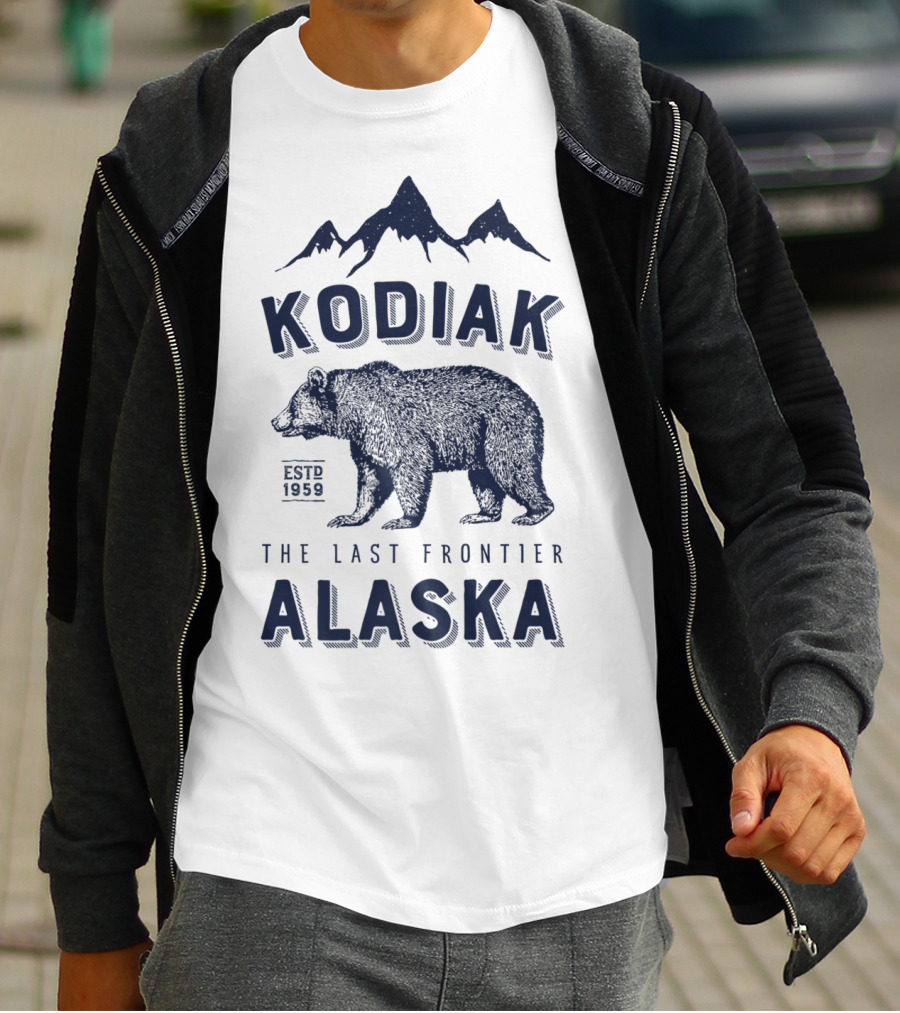 Kodiak Alaska The Last Frontier Bear Est. 1959 T-Shirt