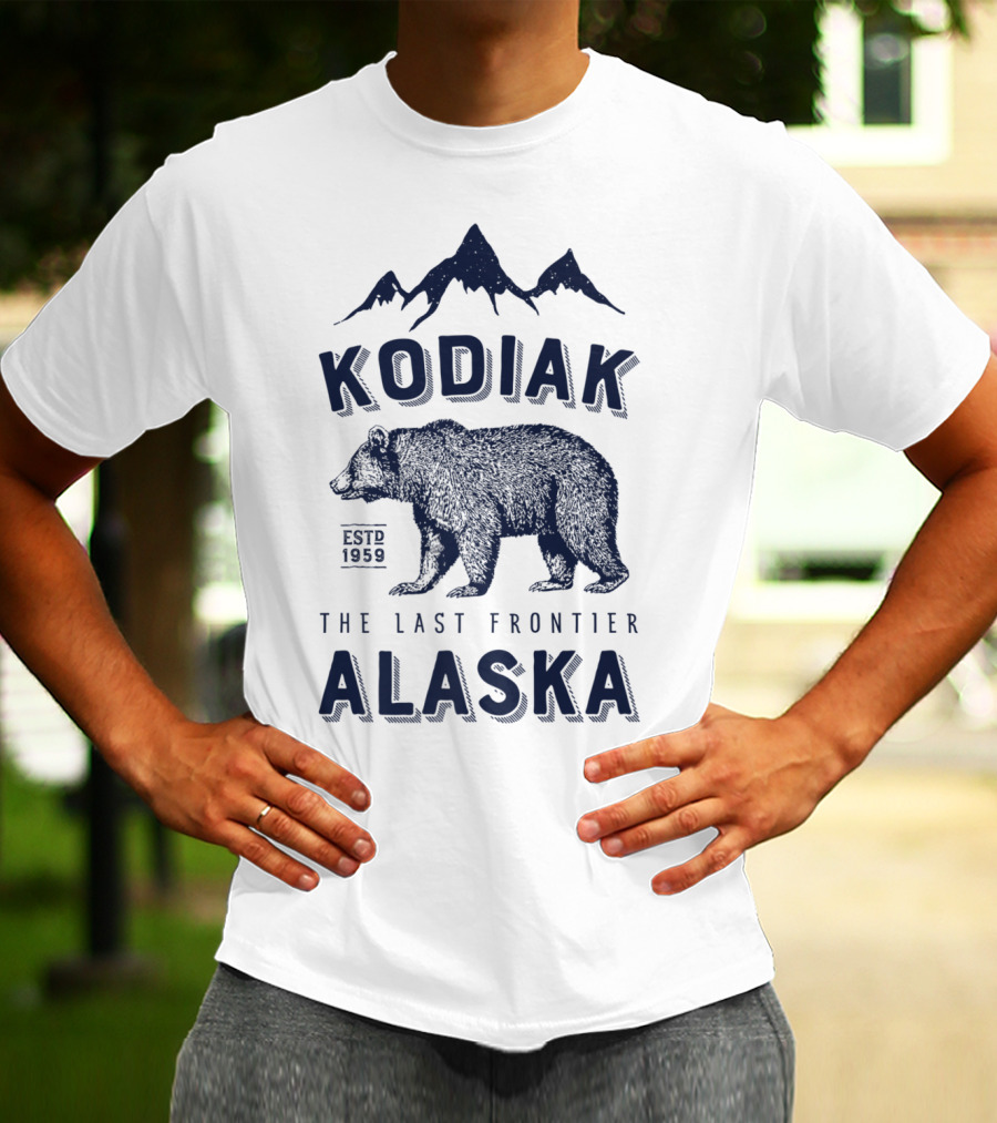 Kodiak Alaska The Last Frontier Bear Est. 1959 T-Shirt