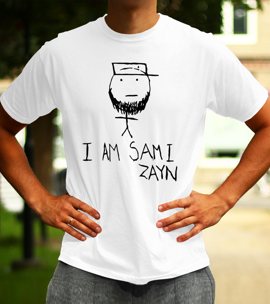 I Am Sami Zayn Stick Figure Drawing T-Shirt