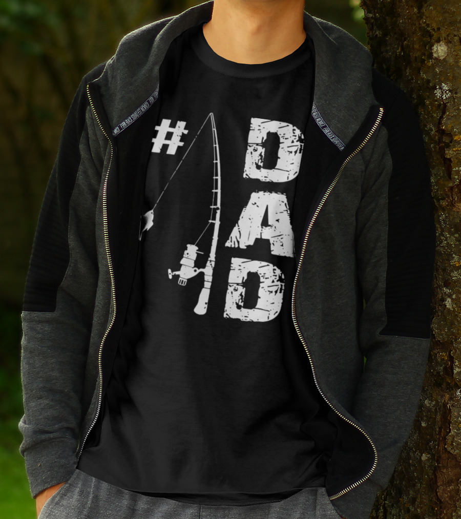 Dad Fishing Rod And Fish T-Shirt