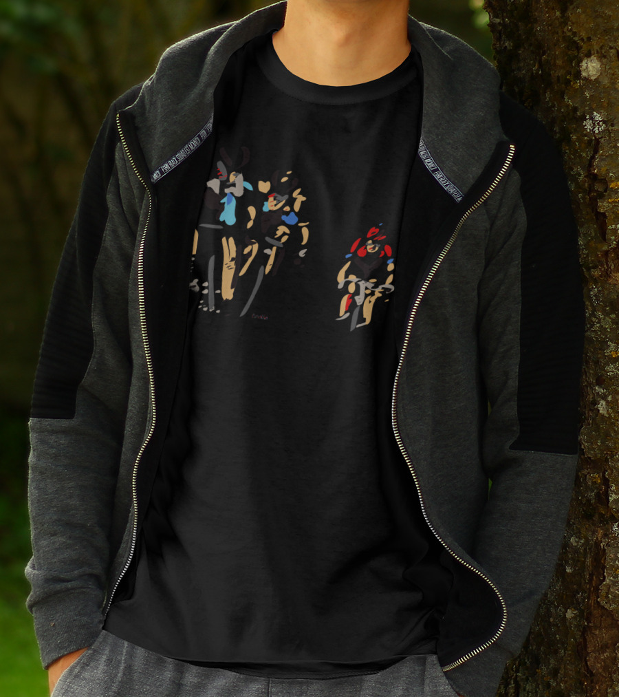 Bicycle Race Cyclists Abstract T-Shirt