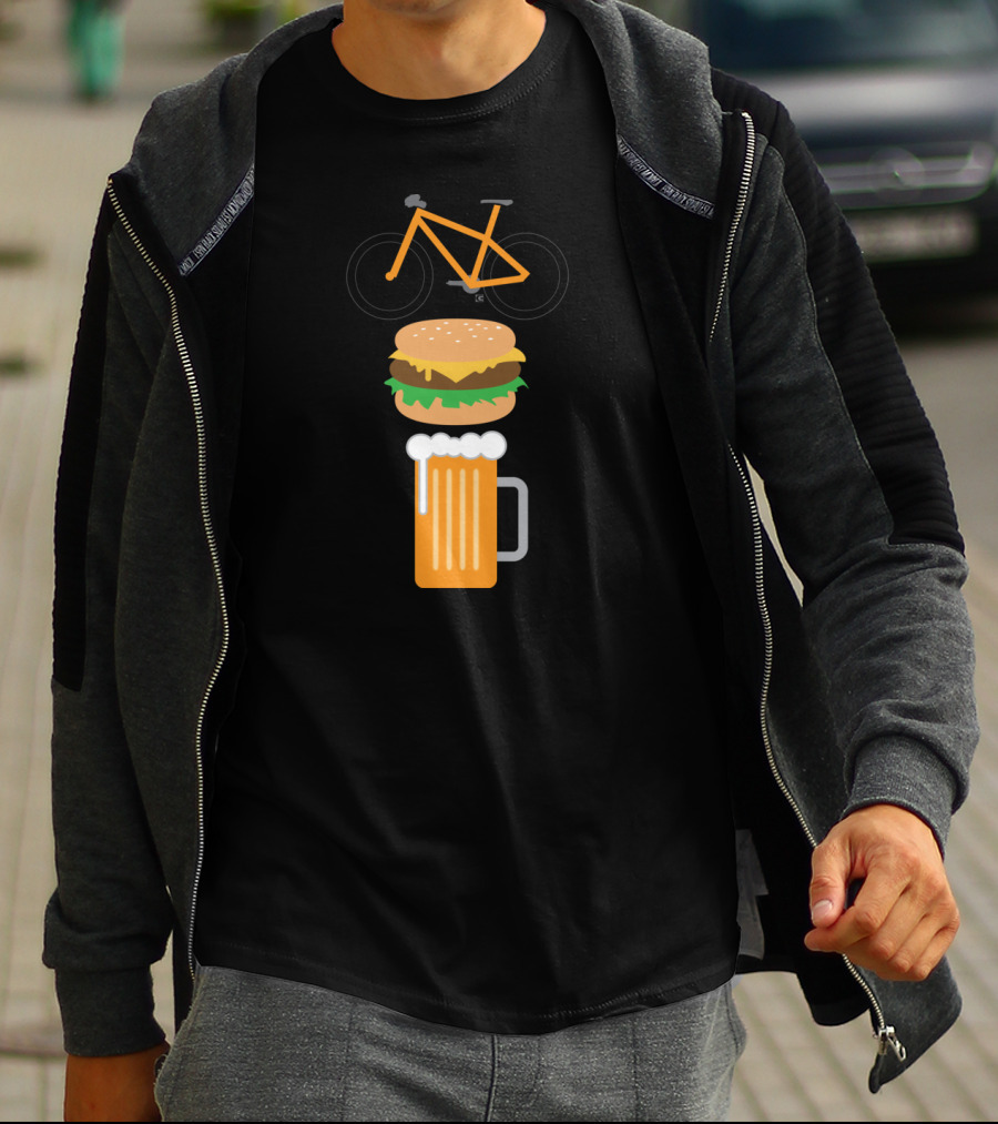 Bike Burger And Beer Trio T-Shirt