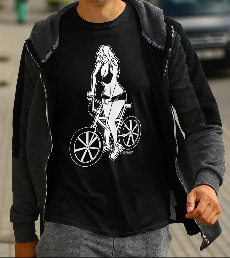BMX Girl BustedTees T-Shirt