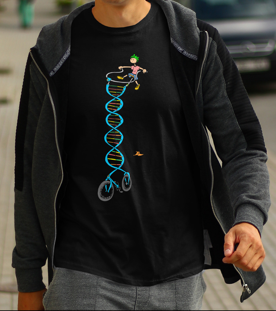 Born To Ride DNA Bicycle Adventure T-Shirt
