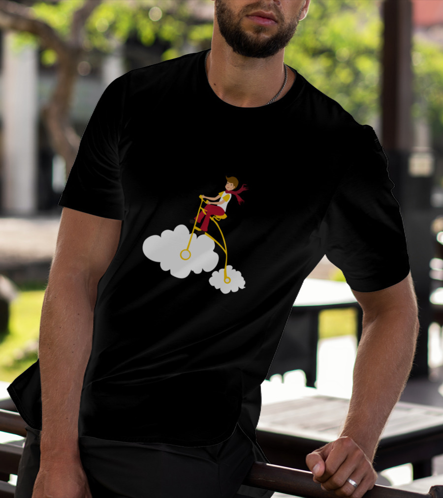 Cycling Dreams Riding High On Clouds T-Shirt
