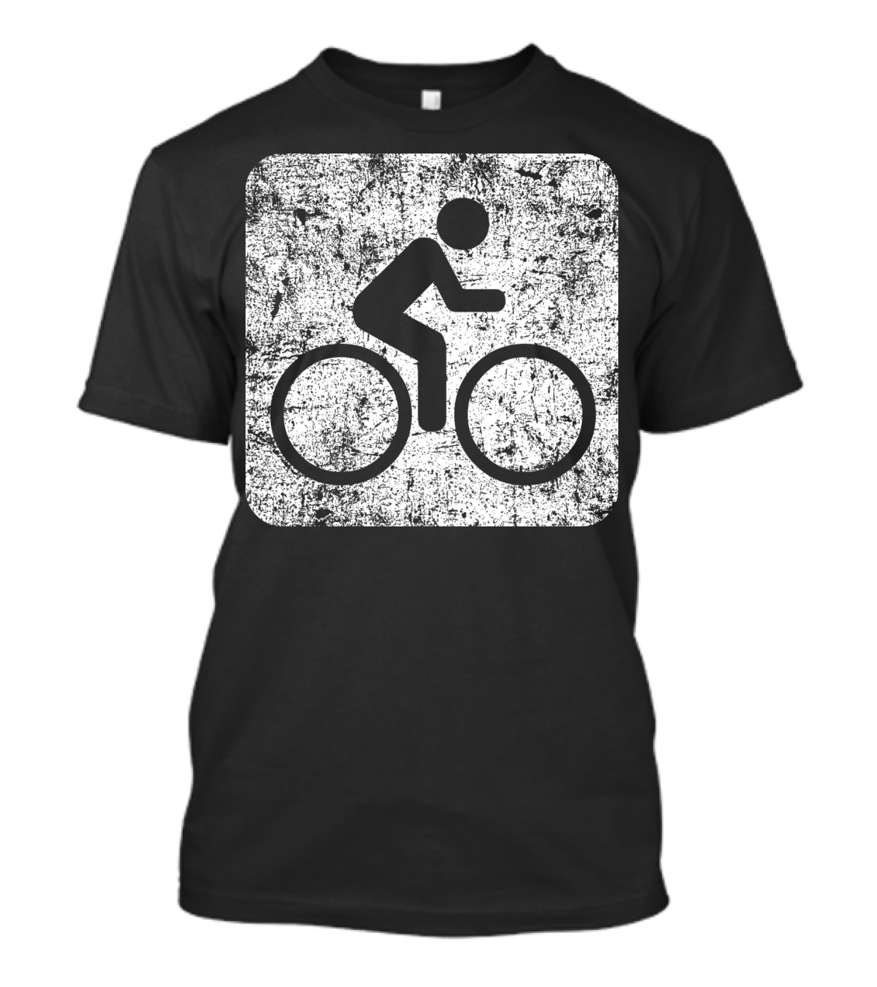 Cycling Sign Grunge Style Iconic Bicycle T-Shirt