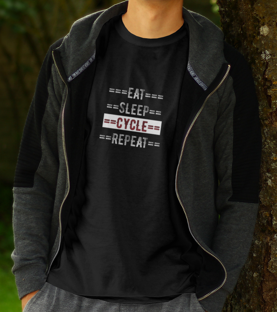 Eat Sleep Cycle Repeat T-Shirt