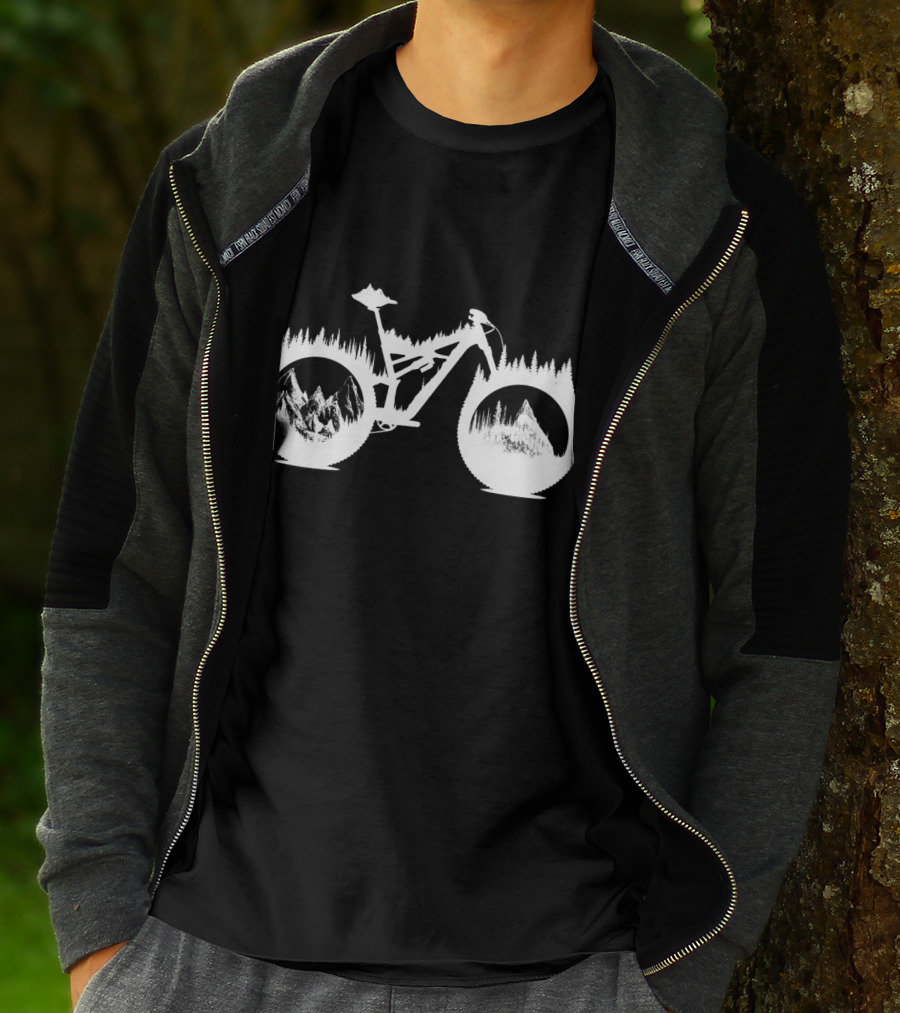 Enduro Mountain Bike Forest Landscape Adventure T-Shirt