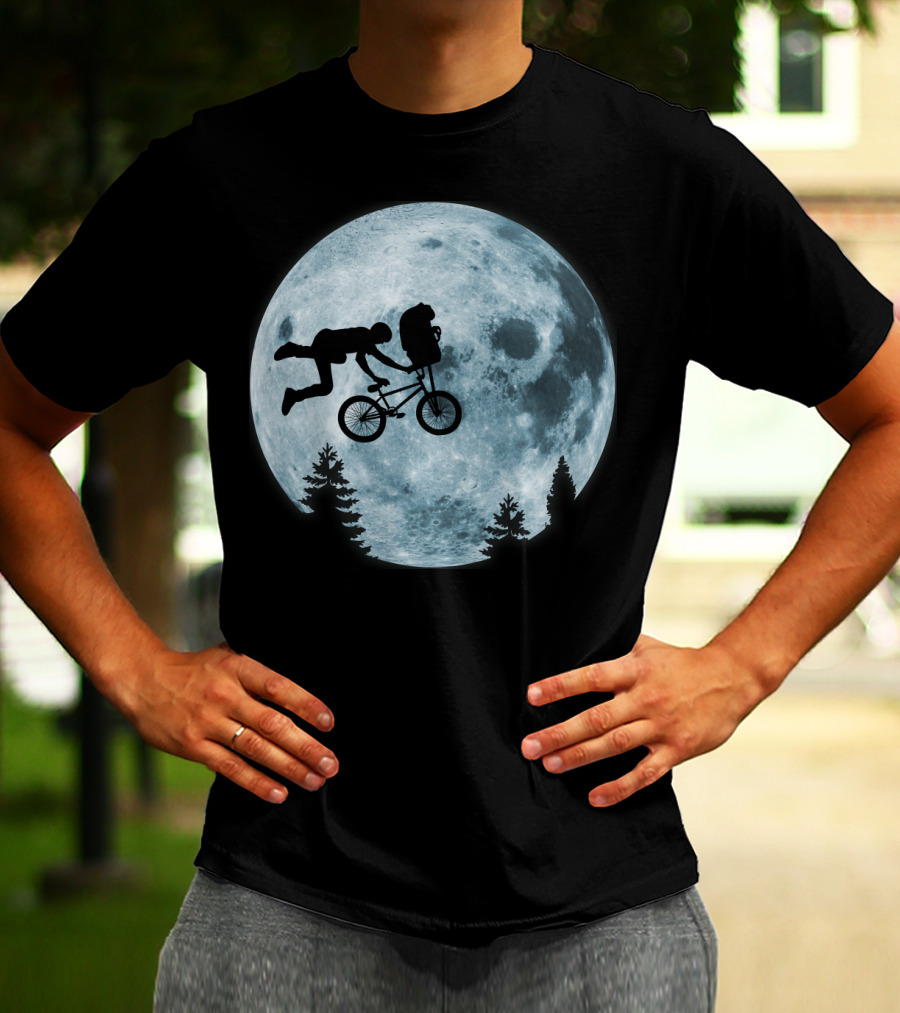 Extreme Terrestrial Moon Biking T-Shirt