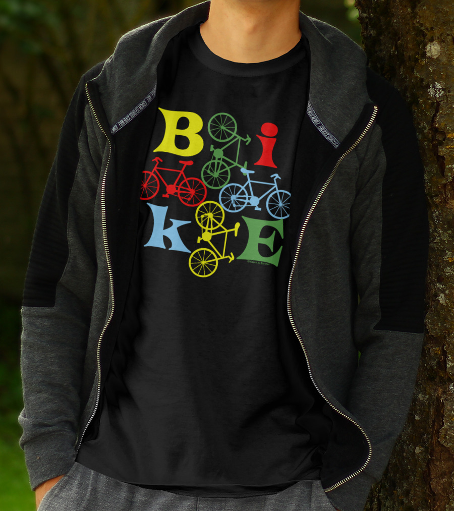Bike Four Colorful Styles T-Shirt