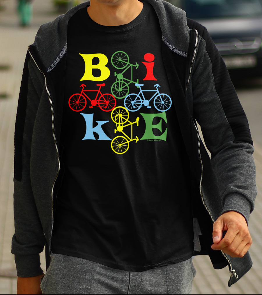 Bike Four Colorful Styles T-Shirt