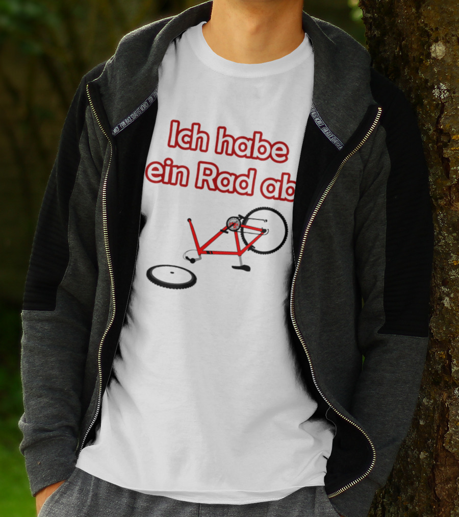 Ich Habe Ein Rad Ab Funny Cycling Quote Bike Riding T-Shirt