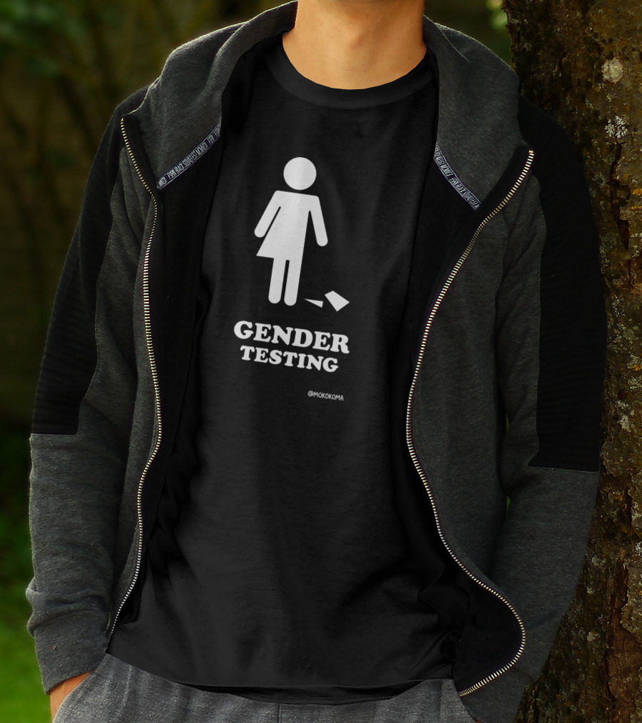 Gender Testing White Mokokoma T-Shirt