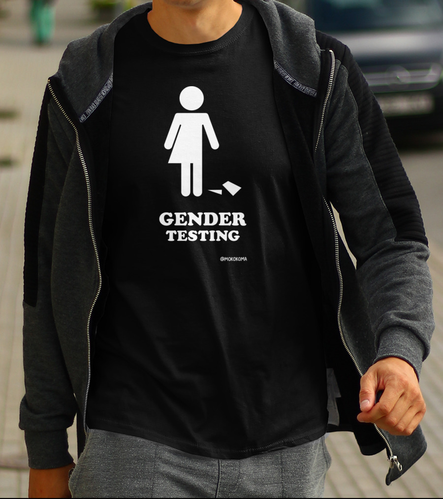 Gender Testing White Mokokoma T-Shirt