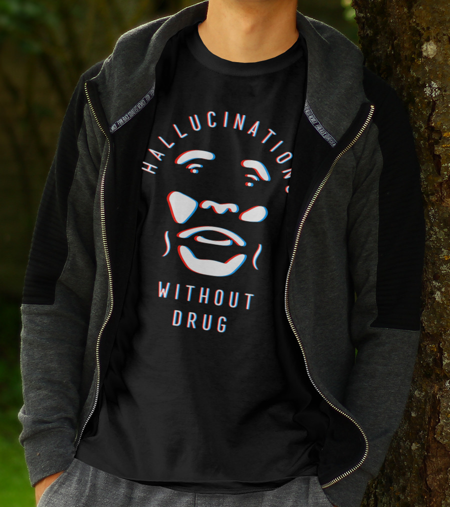 Hallucinations Without Drug Face Illusion 3D T-Shirt