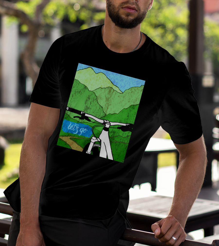 Lets Go Mountain Bike Adventure Trail T-Shirt