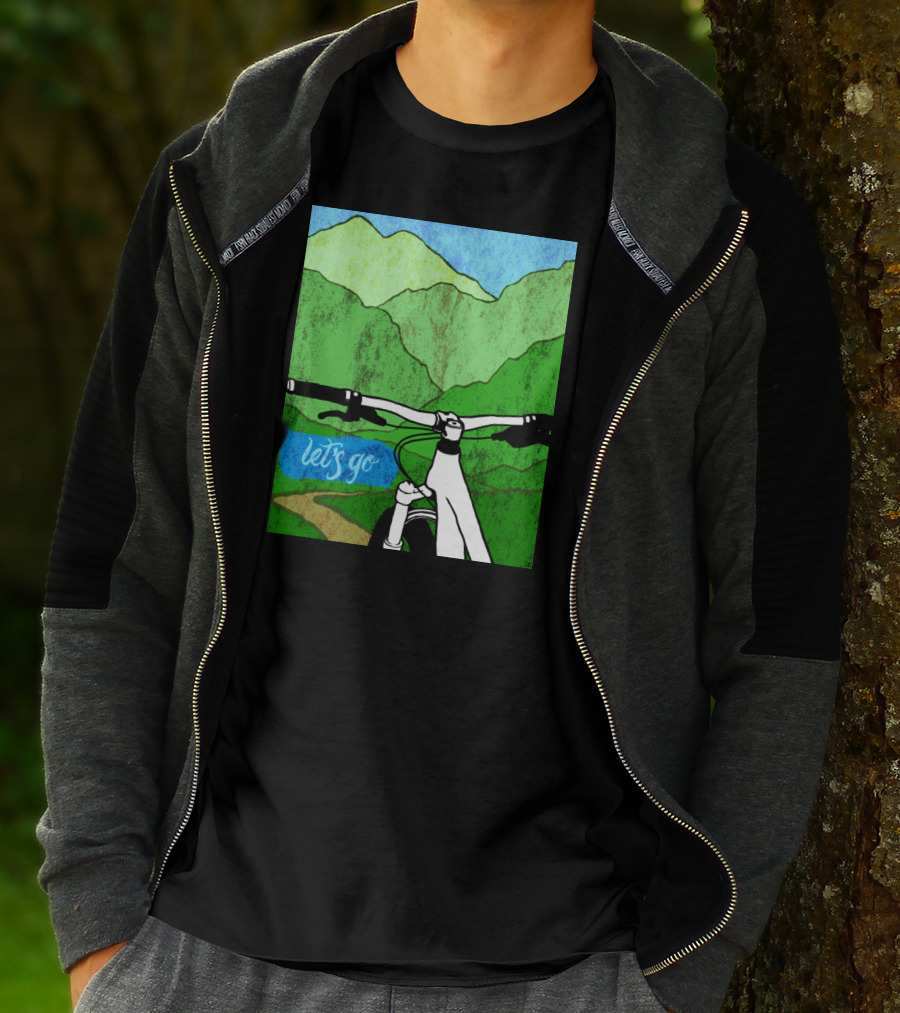 Lets Go Mountain Bike Adventure Trail T-Shirt