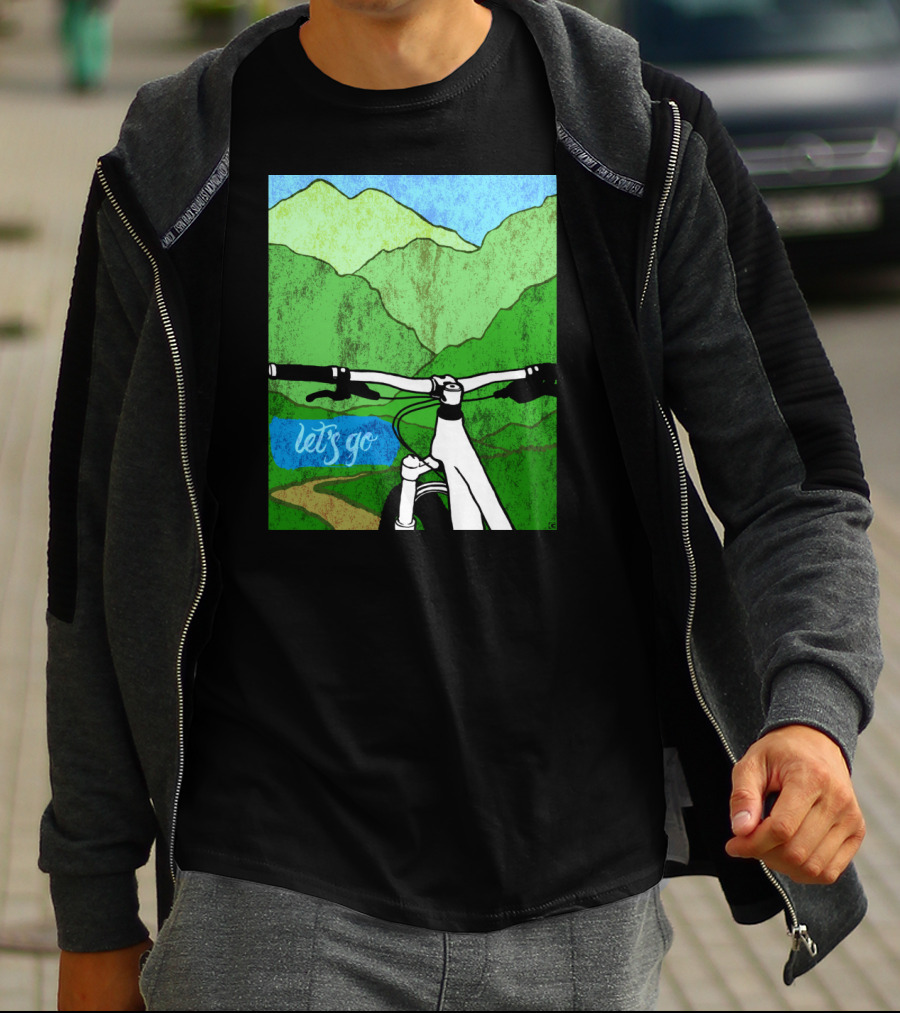 Lets Go Mountain Bike Adventure Trail T-Shirt