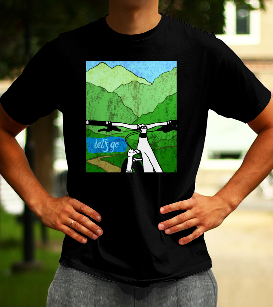Lets Go Mountain Bike Adventure Trail T-Shirt