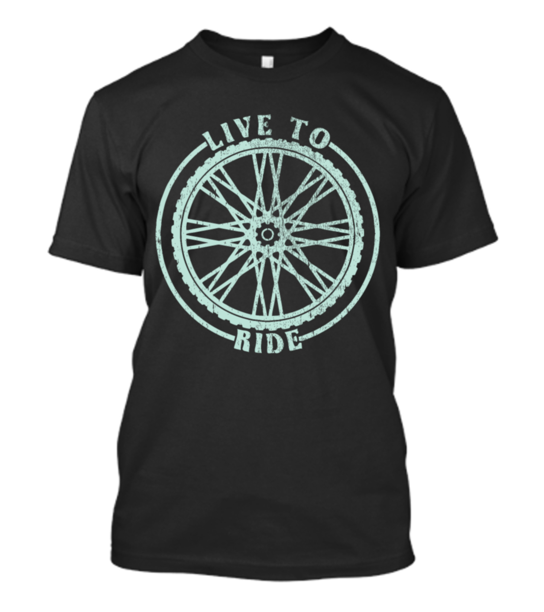 Live To Ride Bicycle Wheel Adventure T-Shirt