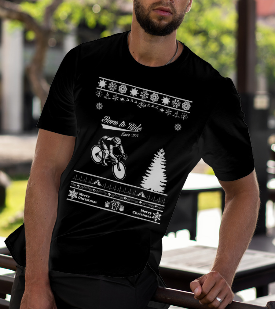 Born To Ride Merry Christmas Since 1953 T-Shirt