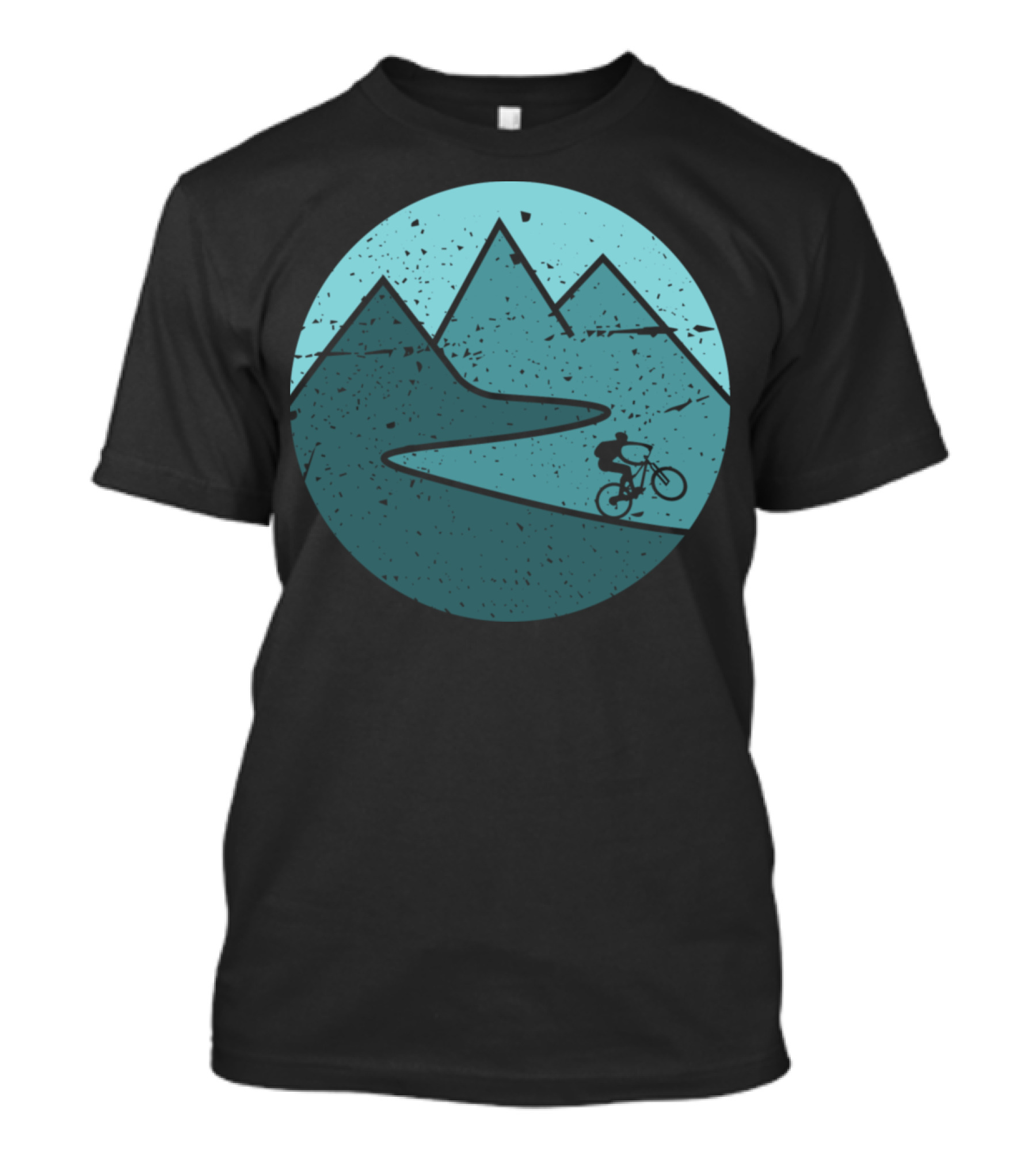 Mountain Bike Biker Cycling Adventure In Scenic Outdoor Mountains T-Shirt