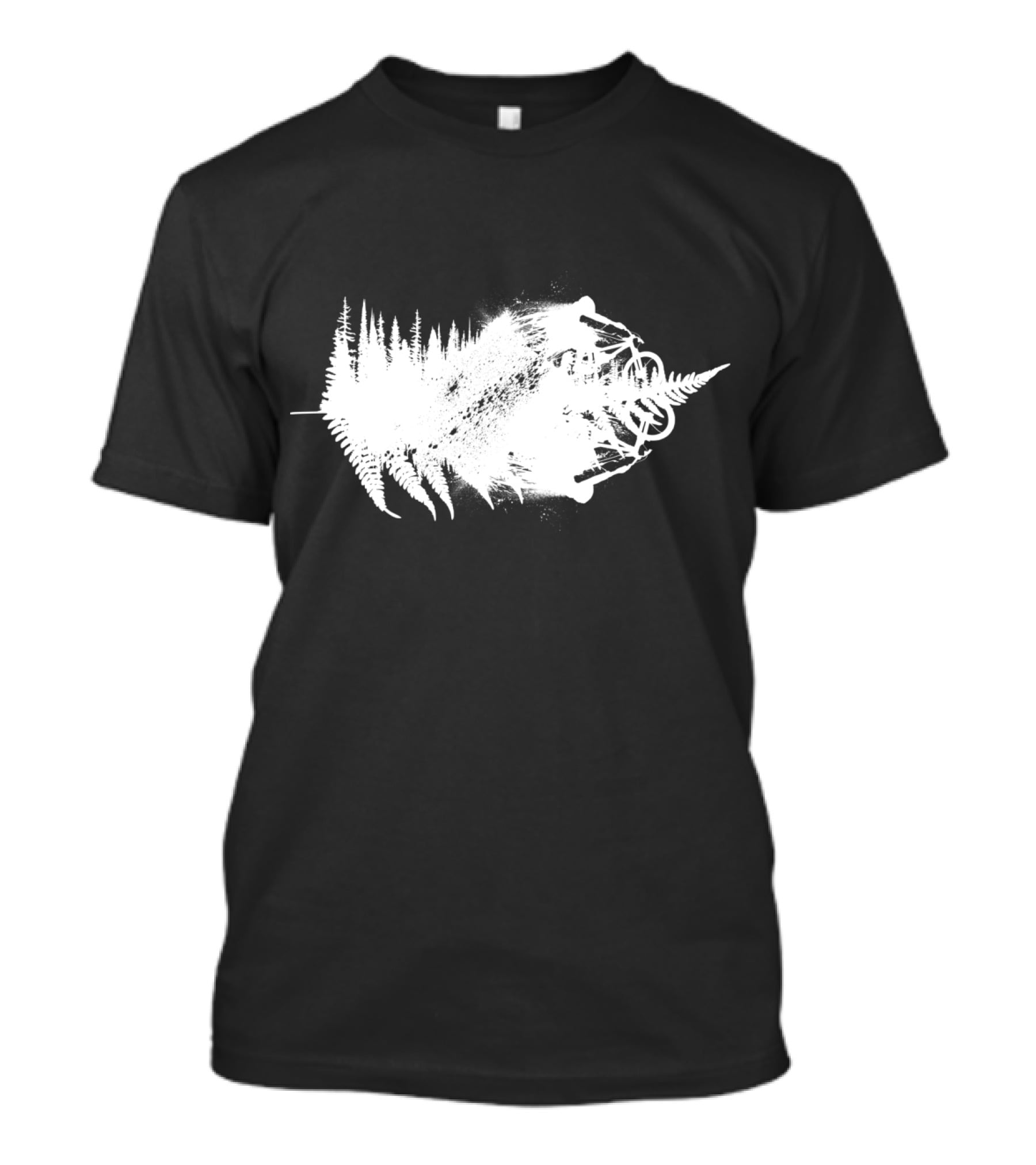 MTB Awesome Forest Trail Bike Adventure White T-Shirt