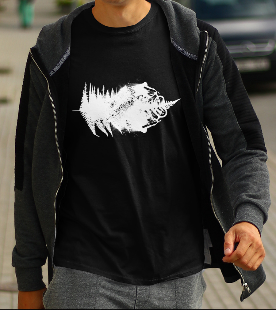 MTB Awesome Forest Trail Bike Adventure White T-Shirt